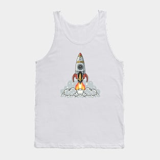 Space Odyssey: Shuttle Exploration Print Tank Top